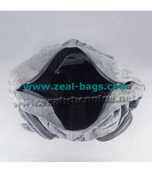 AAA Replica Alexander Wang Donna Hobo Should Bag Grey Lambskin - Click Image to Close